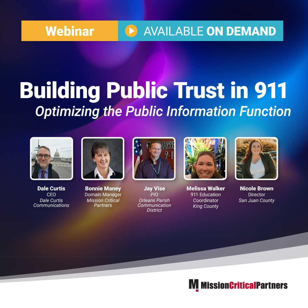 Building Trust in 911: Optimizing the Public Information Function in 9-1-1